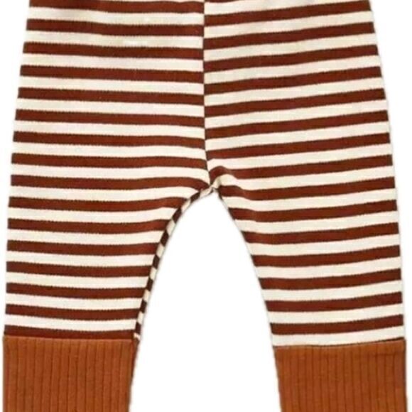 New 6-9 months baby unisex pull-on striped pants - Picture 1 of 9